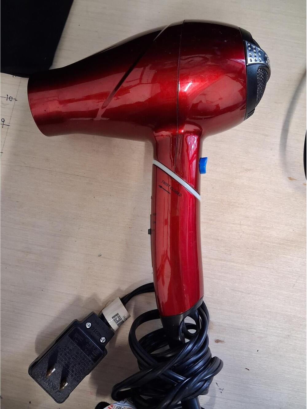 Conair Red Hair Dryer with Cool Shot Button